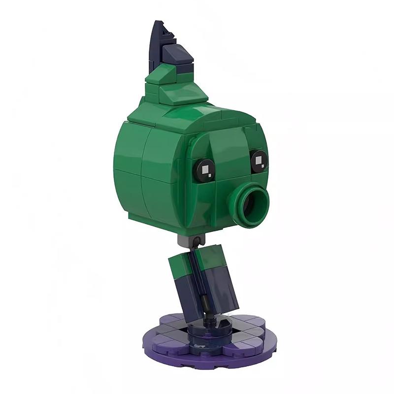 Bricklink MOC Ideen PVZ Spiel Pflanzen und Zombies Kampf Actionfiguren Sets Erbsenschützen Bausteine Kinderspielzeug Halloween Geschenk
