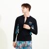Beijigelleu Men'S Tropical Zip-Up Rash Guard Boardshorts Set Bem-W913K