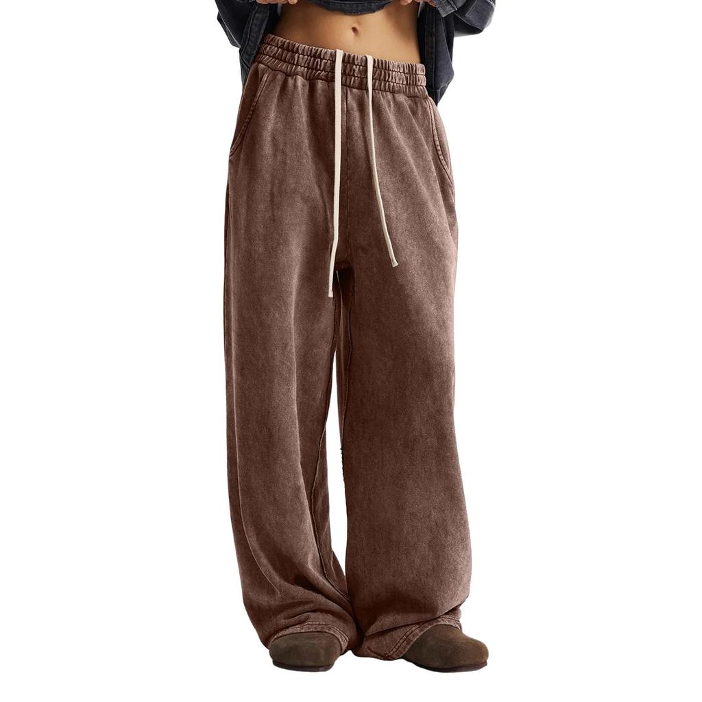 Women's Solid Color Casual Fashion Button Versatile Trousers