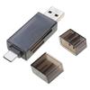 Efficient USB 3.0 SDTF Card Reader with Two Slots and Type C Interfaces for Enhanceds Data Management On the Go