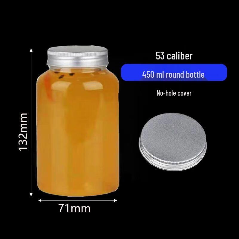 Xuankunpai Trendy Flat Square Disposable Beverage Bottle 400ml