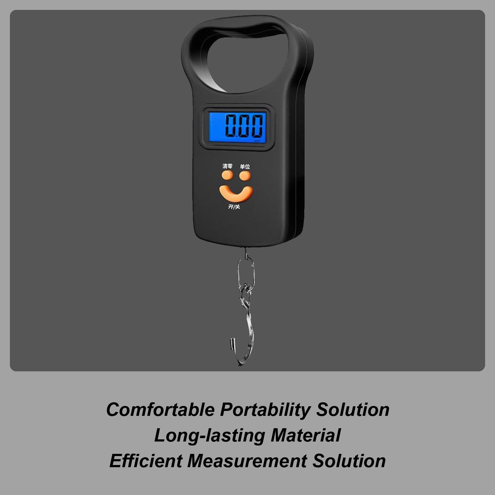 Scale for Luggage Hand Digital Scale 50kg Capacity Accurate Weight Measurement Tool for Fishing Suitcase Shipping Cooking CN