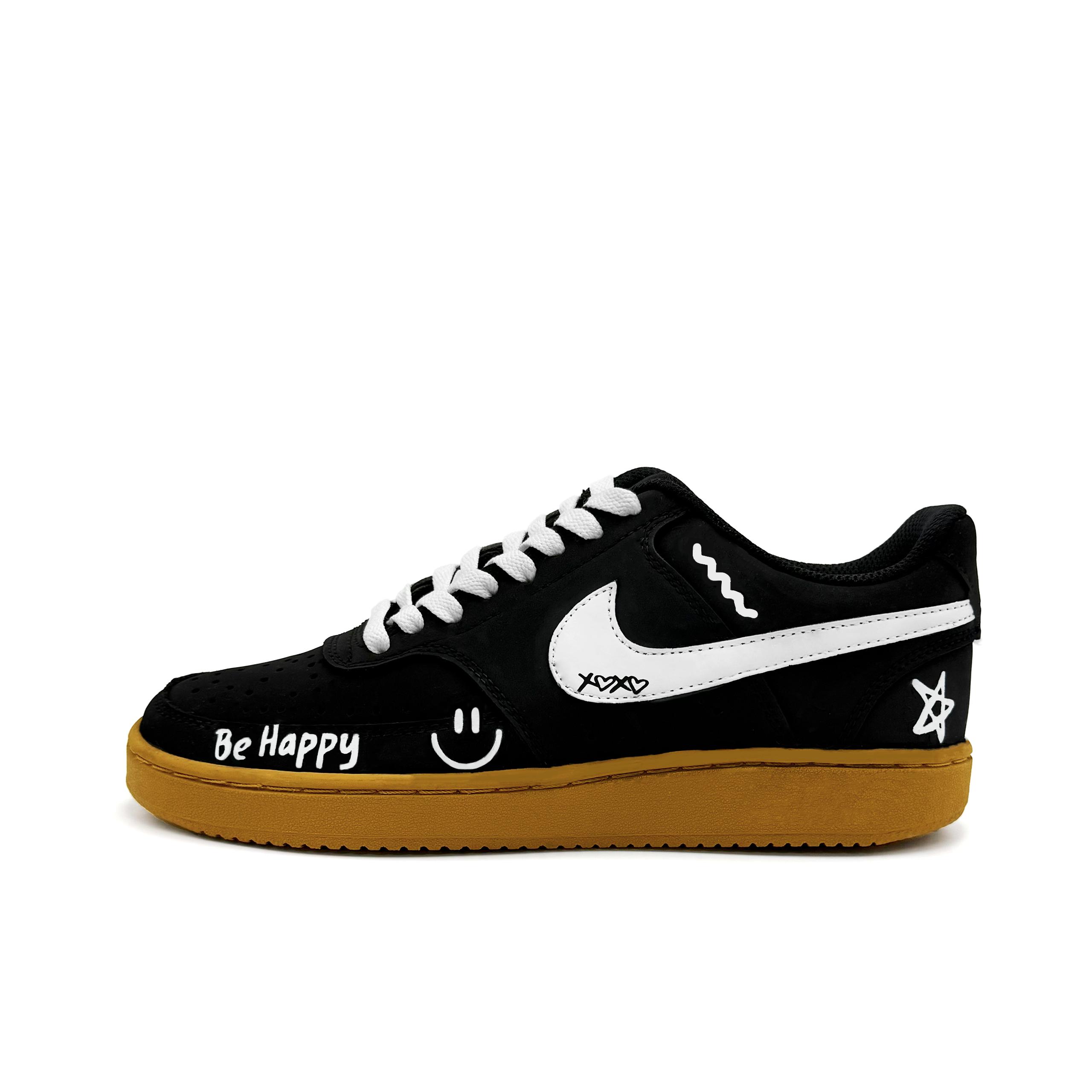 

Nike Court Vision 1 Vermilion Ink Star Synthetic Leather Cushioning, Wear Resistant Low top Skateboard Shoes Men s CD5463-008(Team471-) 43