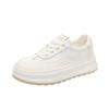 [Fanfna] Thick-soled Little White Shoes Women's 2025 New Summer Sports and Leisure Shoes Breathable and Lightweight Mesh Board Shoes