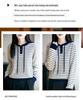 Women's Casual Wool Striped Hoodie - Three-Button, Color-Block, Loose Fit for Spring/Autumn