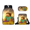 Minecraft Cartoon Game Character Printed Children Large Capacity Backpack