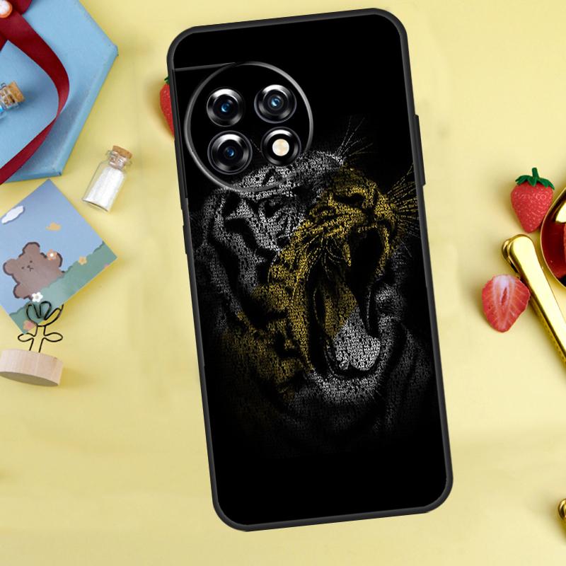 Animal Tiger Art Case For OnePlus 13T 13R 12 12R 15 13 11 10 10T 8T Nord 5 CE 2 3 4 Lite Nord N20 N30 Cover