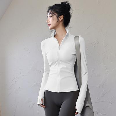 Lulu Yoga Jacket Professional Pilates Training Quick-Drying Top Fitness Suit Long Sleeve Women's Sports Outdoor Running Suit