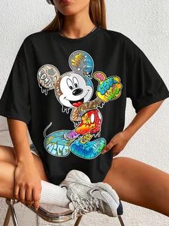 T-shirt with glowing USSR bear print 2XL