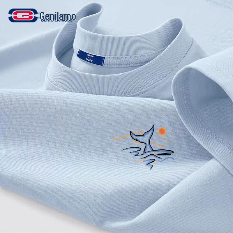 GENIOLAMODE Men's Loose Fit Cotton Graphic T-Shirt