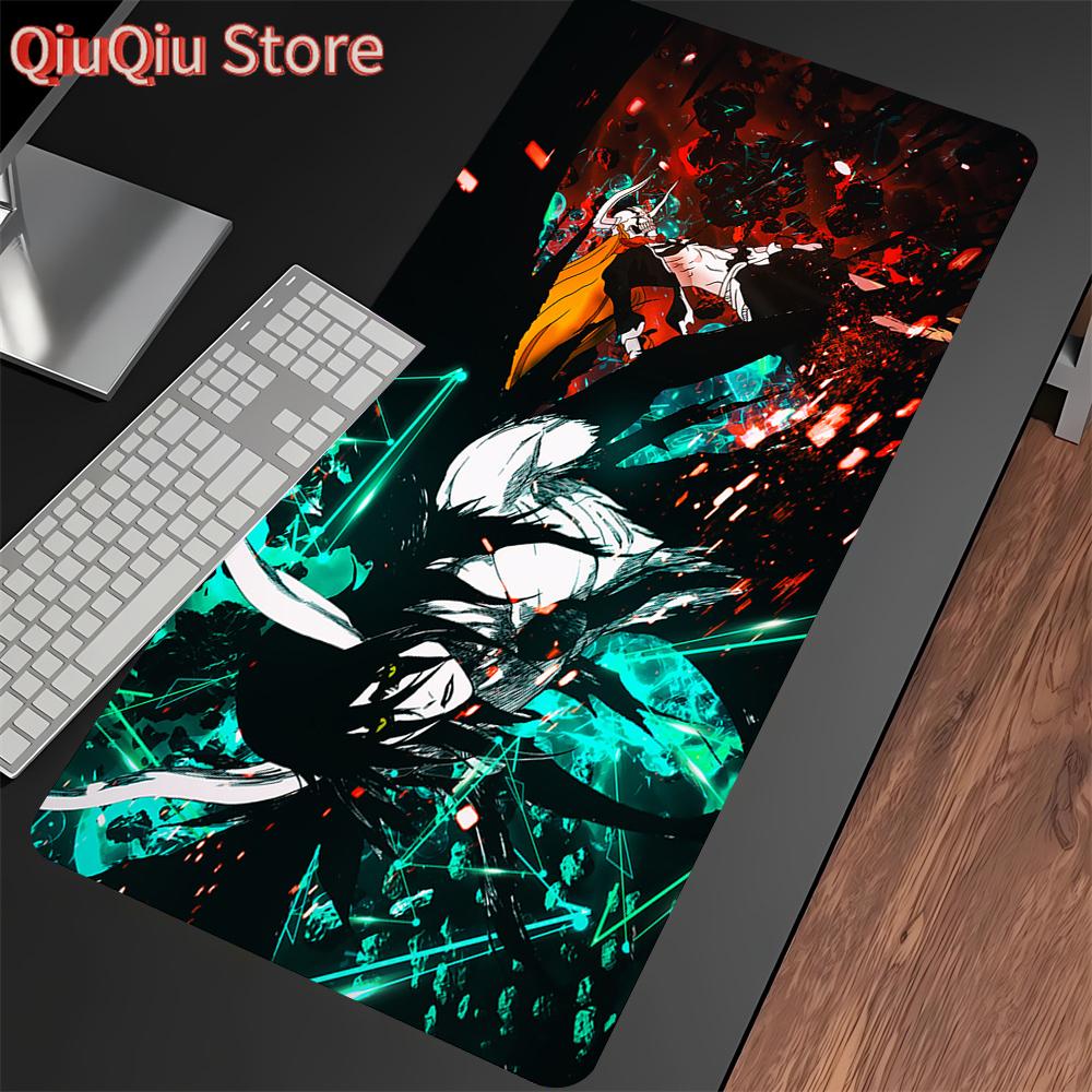 White Mouse Pad Anime Large Mousepad Bleach Manga Panel Laptop Office Rubber Soft Table Mat Pc Keyboard Gaming Non-Slip Carpet