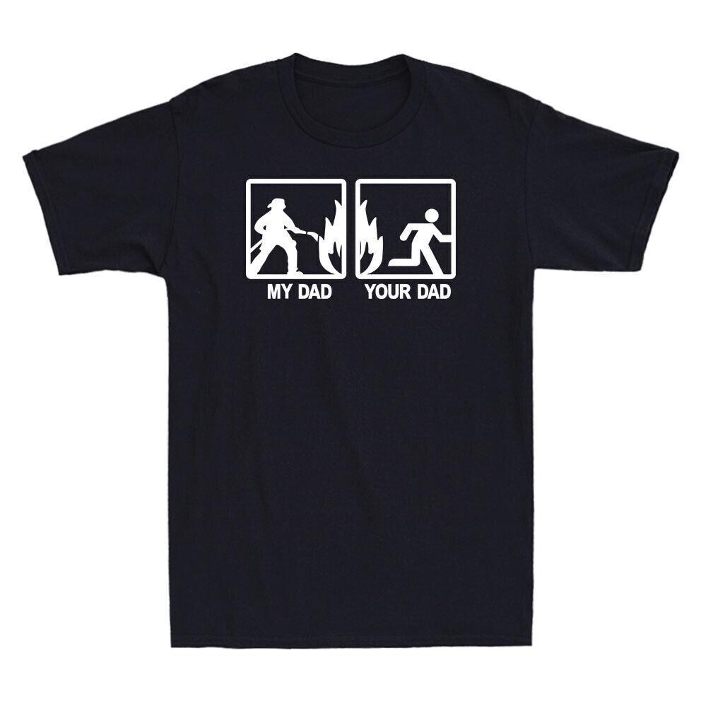 My Dad VS Your Dad Funny Firefighter Dad Father s Day Gift Novelty Men s T-Shirt S разноцветный