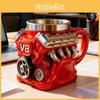 Caneca de Café Motor V8 Resina Aço Inoxidável Presente Inovador Para Entusiastas de Carros