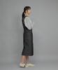 Seinteukeulu Wrinkle Band Overalls Skirt Swb-612 Denim Black
