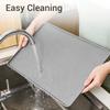 Light Gray Coffee Bar Mat Waterproof Non-Slip Bar Mat Coffee Maker Mat  Under Espresso Machine