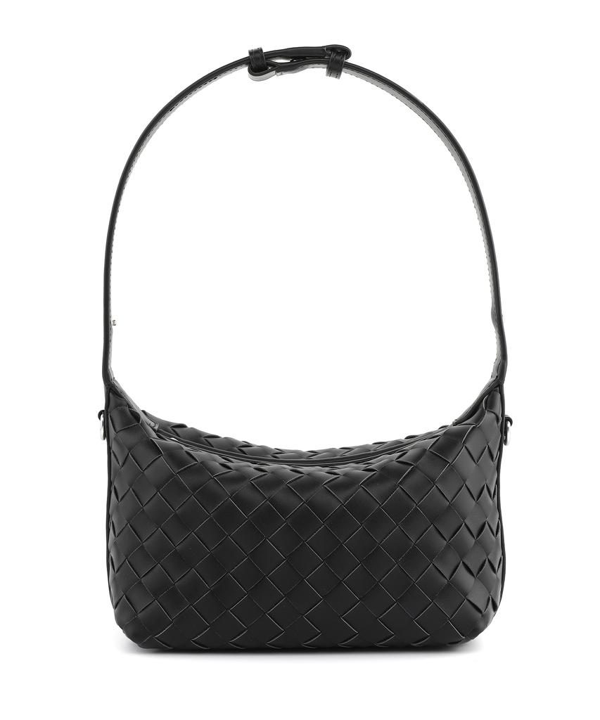 Monsac Trésé Weaving Tote Shoulder Crossbody Bag Black Ap12-2690-Bk