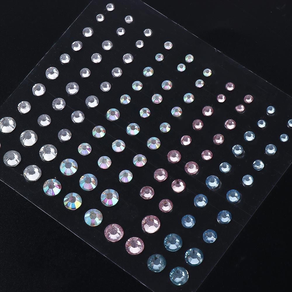 Rhinestone Stickers Jewelry Stickers Face Body Colored  Festival Makeup Decoration