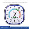Humidity Meter Household Temperature And Humidity Meter Indoor Wall Mounted Pointer English Metal Pointer Thermometer