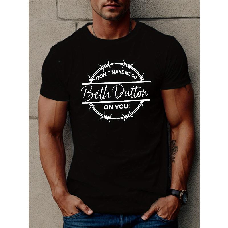 

European Size DON T MAKE ME GO Men s Short Sleeve T-shirt Summer T-shirt Top 4XL чорний