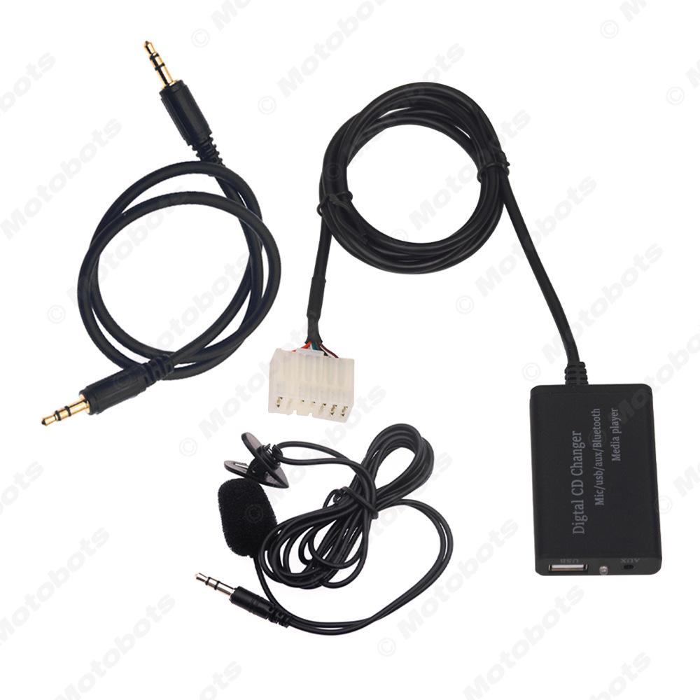 Compatible with Toyota Prado/RAV4/Previa 12-Pin: AUX Bluetooth Wireless Music Adapter for Digital CD Changer