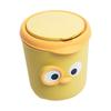 Cartoon Small Desktop Trash Can with Sealable Lid Odor Proof Waste Bin for Kids Room and Office Lovely Home Decoration