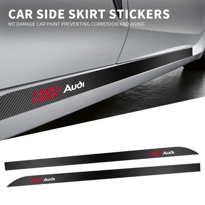 For 22z RS3 Car Door Side Skirt Sticker Decal for 22z A4 B5 B6 B7 B8 B9 A1 A3 8V 8P 8L A6 C5 C6 C7 A5 A7 A8 Q3 Q5 Q7 TT S3 S6 Sline Quattro