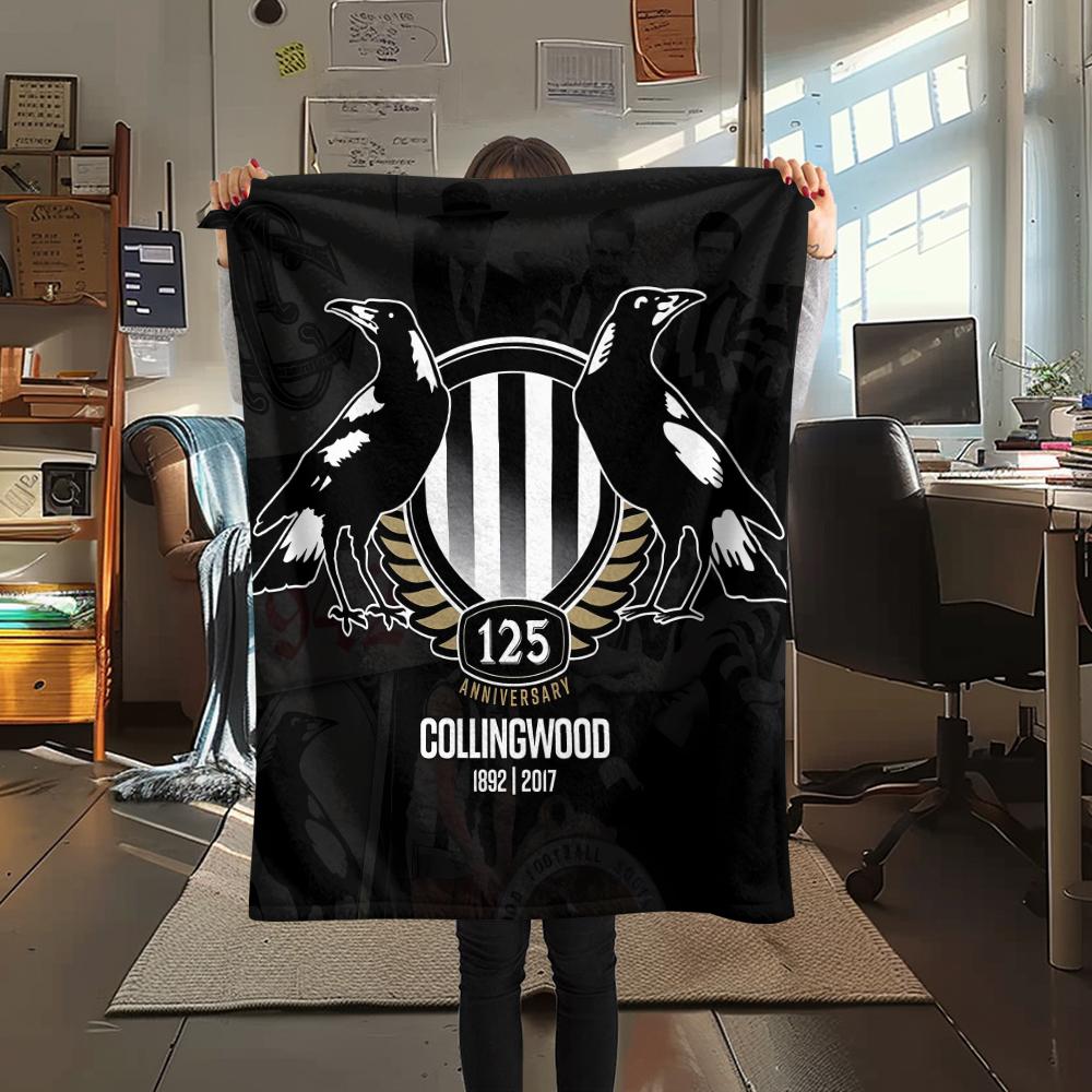 Crow Logo Team Print Flannel Blanket,High quality Comfortable for All Seasons,Home Decor,Warmth and Comfort,Perfect for Christmas Gifts