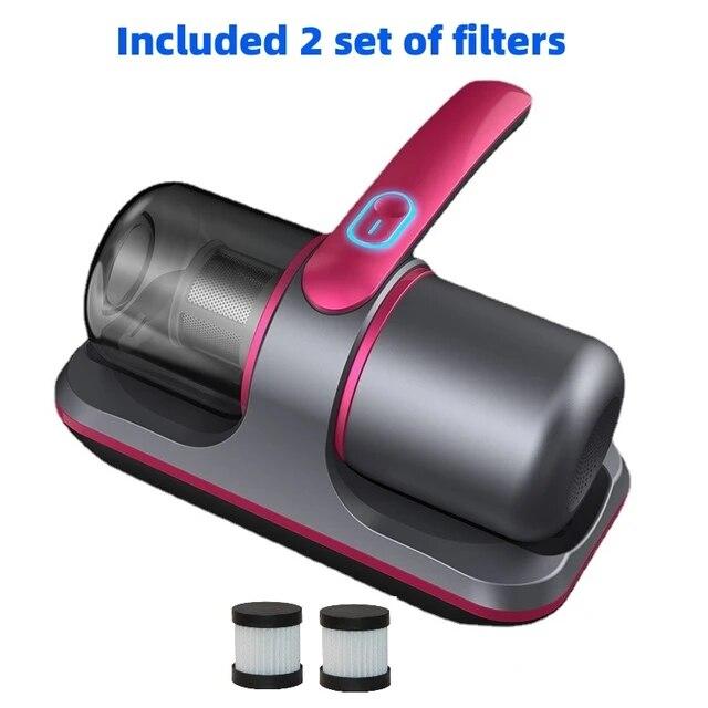 New Wireless Mattress Vacuum Cleaner Cordless Handheld UV-C Bed Dust Remover Indepth Cleaning Sofa Specialist 12Kpa Powerful Suction