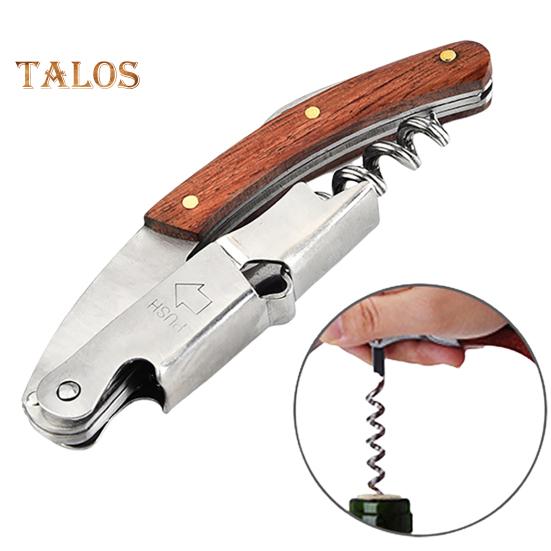 Bottle Opener Foldable Remove Beer Caps Wide Application Durable Manual 3-in-1 Bottle Opener Corkscrew with Cutter Household Supplies