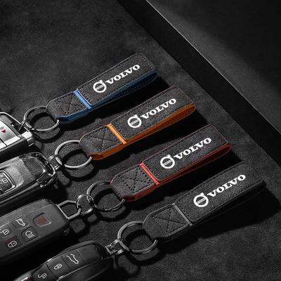 Portachiavi in Pelle Scamosciata di Alta Qualità Portachiavi Portachiavi Ciondoli Anti-smarrimento Accessorio Per RDESIGN XC90 XC60 XC40 XC70 XC80 V40 V60