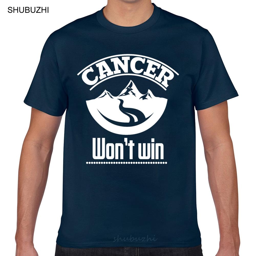 

Tops T Shirt Men cancer wont win Funny Harajuku Custom Male Tshirt male brand teeshirt men summer cotton t shirt 4XL
