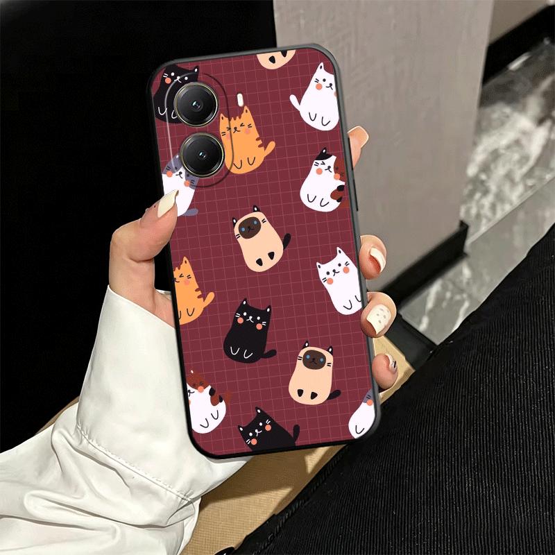 

Cartoon Cute Cats Theme Soft Phone Case for Xiaomi Poco X5 X6 X7 X8 Pro Max X3 F7 F8 Ultra M8 M7 M6 M5 Redmi 15 15C 14C 13C 12C Xiaomi Poco F7 Ultra