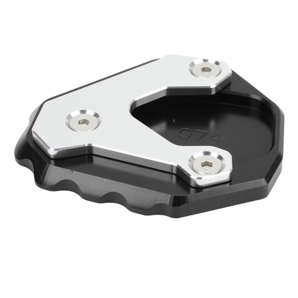 Motorcycle Kickstand Enlarger Aluminium Alloy Side Stand Extension Plate Pad Replacement for CB500X 2019+(Black )