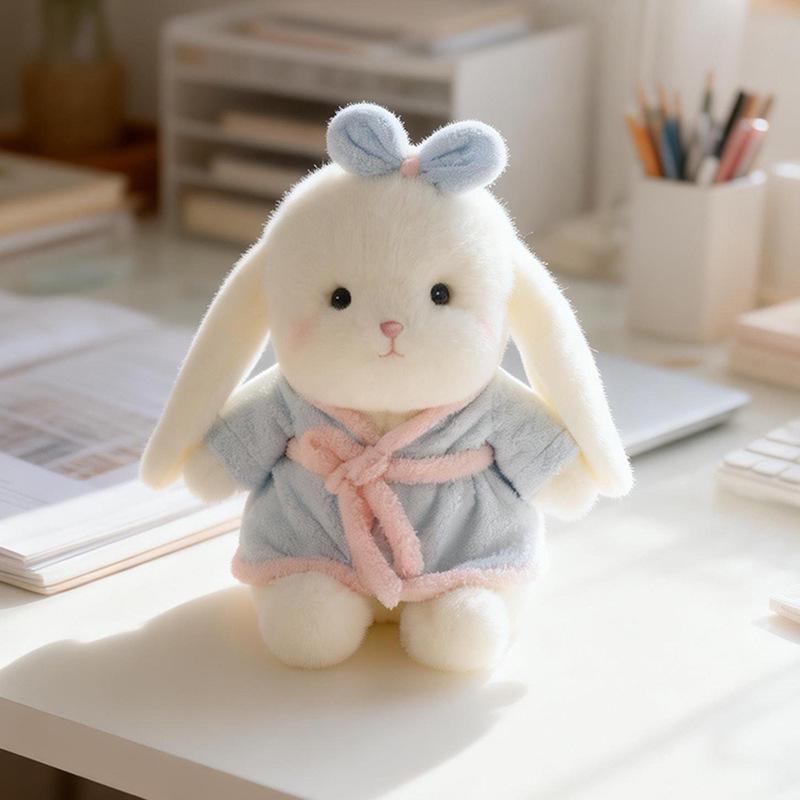 Lop-Eared Bunny Plush Toy Bathrobe Series: Cute Sleep Hug Doll for Girls