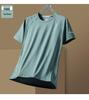Men's Quick-Dry Stretch Sports T-Shirt - Breathable, Sweat-Wicking, Crew Neck, Ice Silk Short Sleeve
