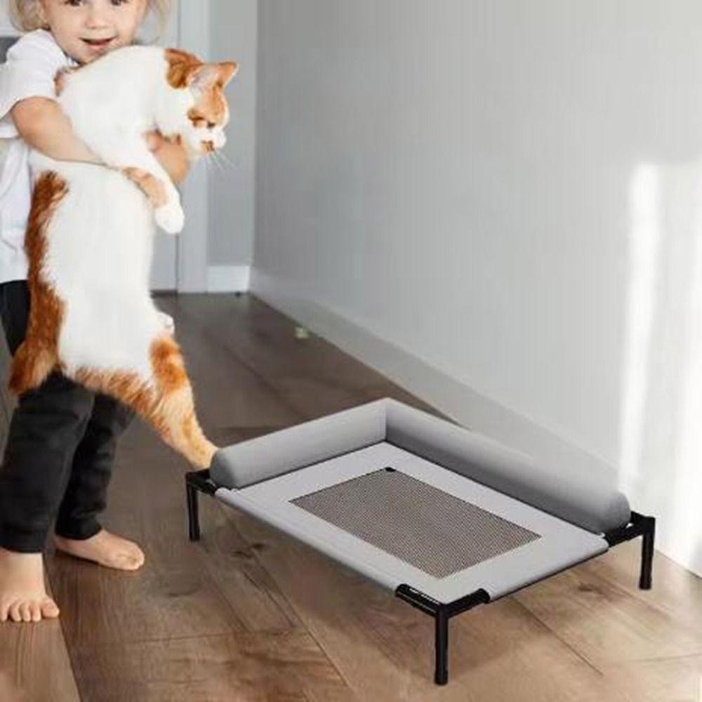 Removable Elevated Dog Beds Breathable Raised Dog Bed Washable Dog Cots Beds  for Small Medium Dogs