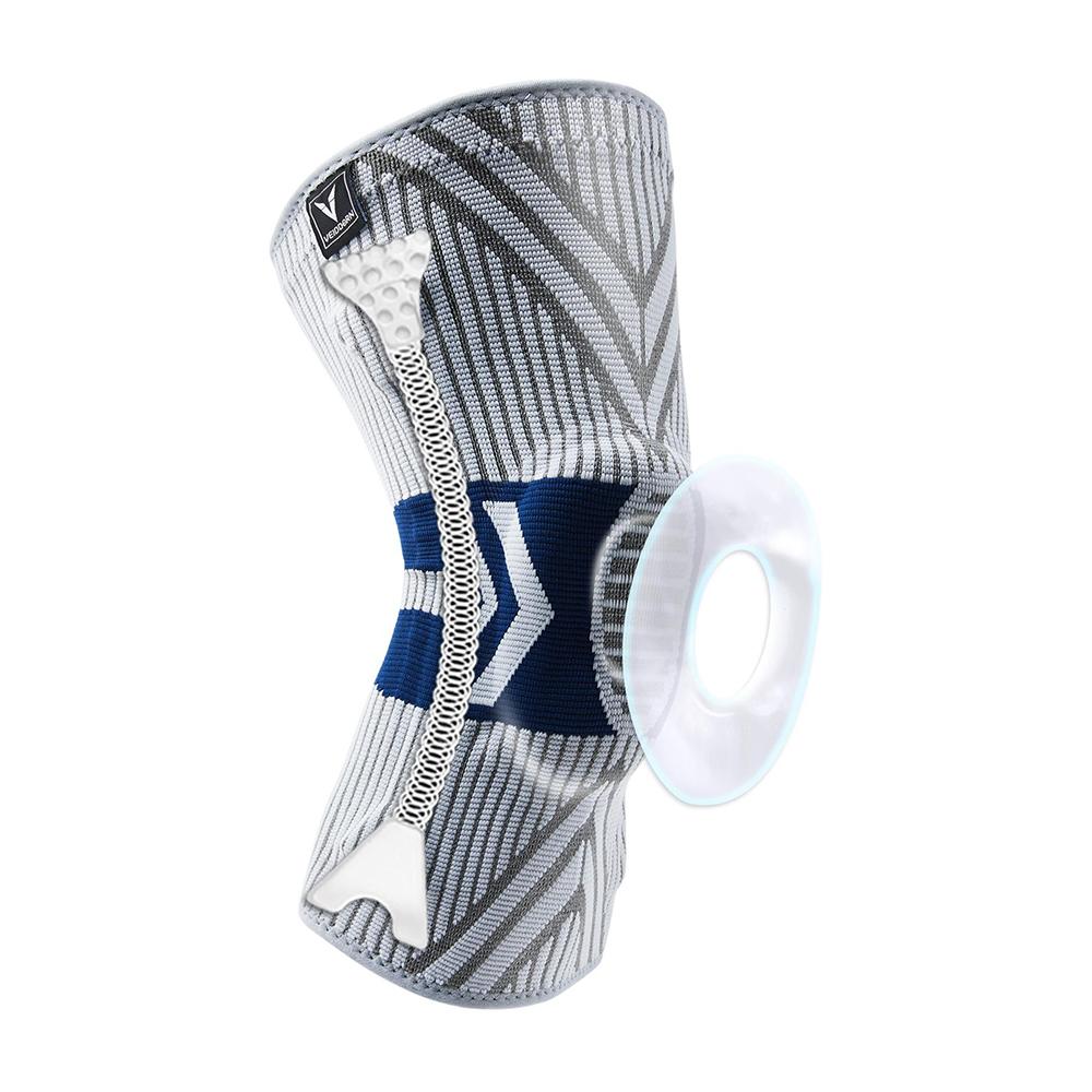 Latest Knee Support for Men Pressurized Elastic Knee Brace with Silicone Spring Basketball Volleyball Knee Pads
