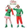 Elf Christmas Adults Cosplay Costume Couple Outfits Fancy Dress Party Role Play