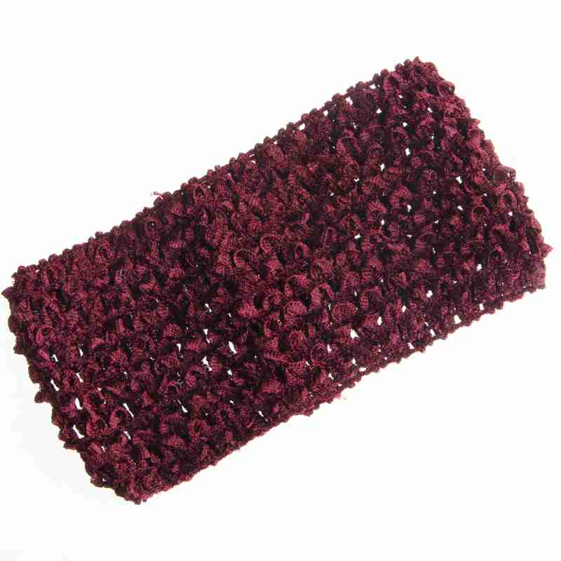 

10PCS 7CM 2.76 Fashion Knit Headband for Hair Accessories Hollow Out Elastic Hairband for Headwear Hair Flowers 10pcs