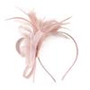 British Feather Headpiece Mesh Flower Hair Hoop Fashion Hair Accessories  for Women
