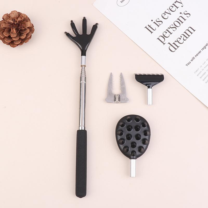 4PCS/SET Different Back Scratcher Portable Telescoping Extendable Back Massager Tool For Thanksgiving Birthday Christmas Gifts