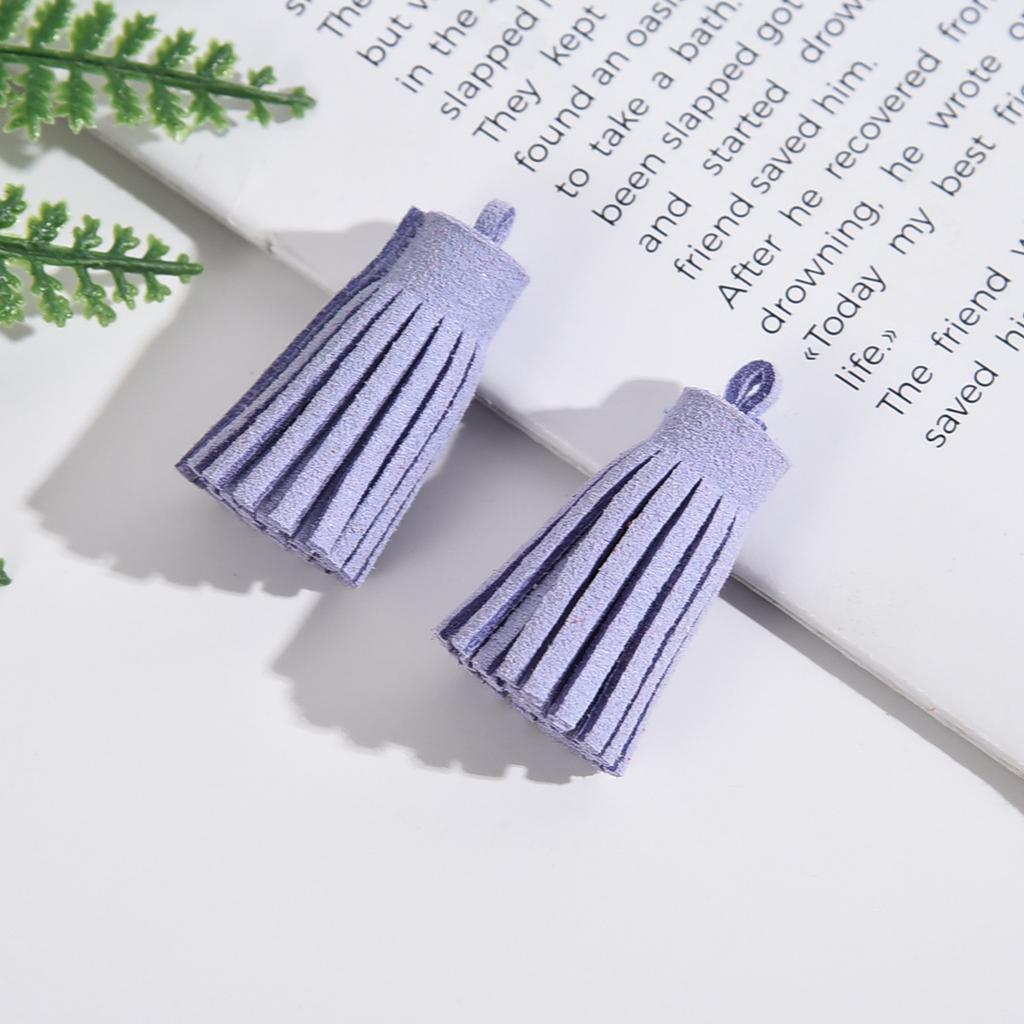 5-20Pcs 3cm Mini Leather Tassel Keychain Tassel Phone Tassels Pendant For DIY Craft Jewelry Making Bracelet Earrings Accessories