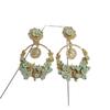 European and American Retro Flower Circle Earrings