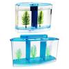 Multifunctional Acrylic Split Fish Tank Breed Box with LED Light Imitation Plant