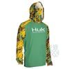 HUK Mens Quick Dry Fishing Hoodie With Face Cover UPF Lightweight Wear