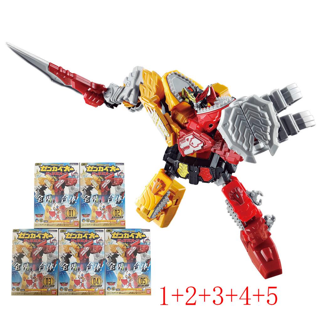 Super Sentai KIKAI SENTAI ZENKAIGER JuranTyranno GaonLöwe ZENKAIOH JURAGAON Zenkai Gattai ZenkaiOh Montagemodell Spielzeug Geschenke