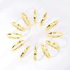 18K Gold-Plated Stainless Steel Zodiac Couple Rings