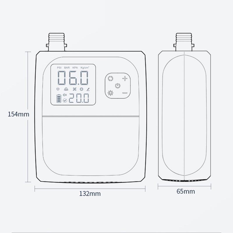 Pompa Elettrica Gonfiaggio SUP 25PSI Batteria 8000mAh Ricaricabile per Tavola SUP Surf Kitesurf Tenda Gonfiabile Barca Materasso ad Aria