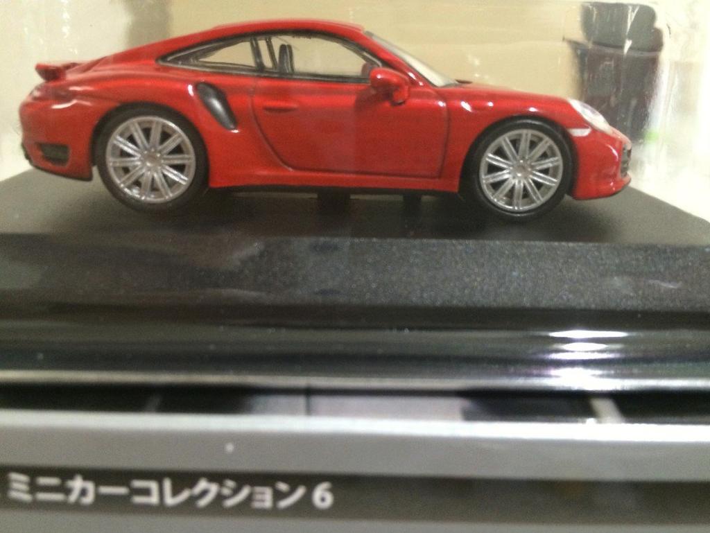 Kyosho Porsche Miniature Car Collection 6 Circle K Sunkus Limited Edition Turbo 911 Turbo Red 1/64 (991)