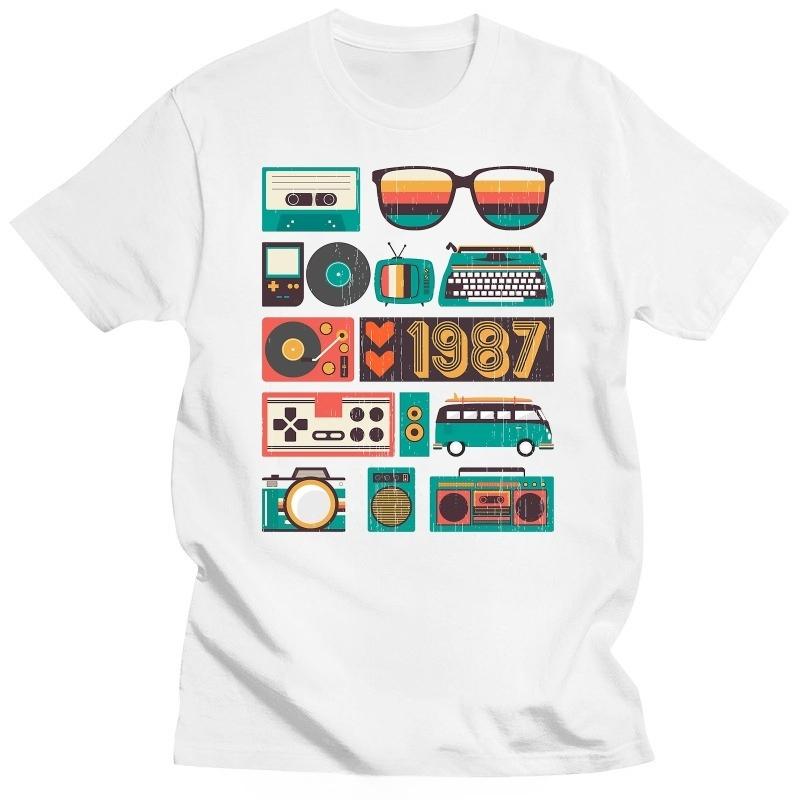 

Life Begins At Thirty Legends 1987 T Shirt Born in 1987 Old Best Gift Birthday Best Fathers Day Tshirt Cotton Streetwear Tees L